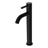 Parisi Tondo II High Basin Mixer with Curved Spout | Matt Black